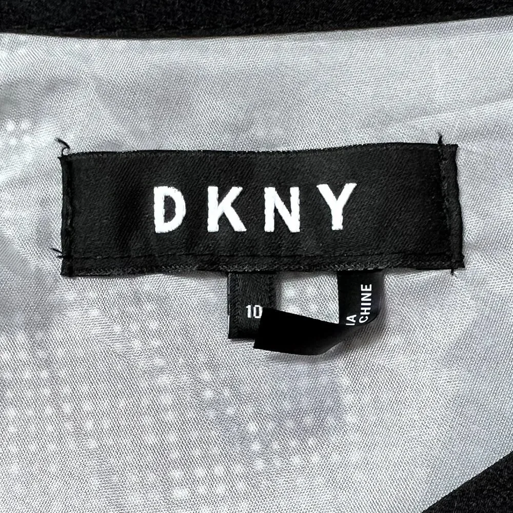 DKNY Floral Printed Asymmetrical Midi Skirt Womens 10